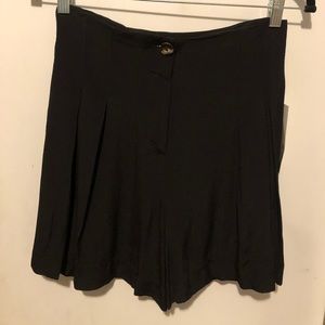 Zara black, high waisted flowy short
